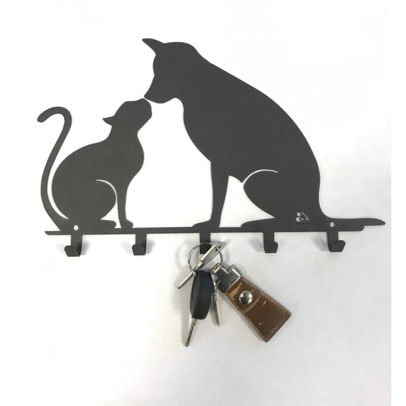 Cat Key Holder for Wall, Cats Key Rack, Animal Key Holder, Cat Key Hooks, Key  Holder for Wall Cute, Key Hanger Wood, Key Hanger for Wall 